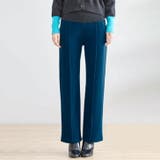ブルーグリーン(579) | ストレートパンツ レディース ストレッチ | REAL STYLE