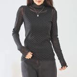 ブラック(02) | シアートップス ブラウス インナー | REAL STYLE