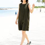 カーキ | オールインワン レディース 夏 | REAL STYLE