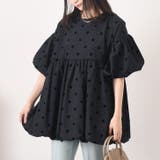 ブラック(1) | ブラウス レディース 半袖 | REAL STYLE