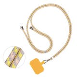 イエロー×グレー | スマホ ショルダーストラップ ホルダー | REAL STYLE