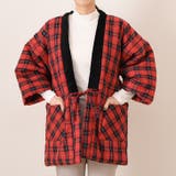 レッドチェックC | はんてん 羽織 もこもこ | REAL STYLE