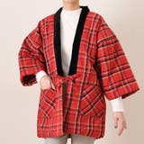 レッドチェックA | はんてん 羽織 レディース | REAL STYLE