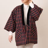 ブラックチェック | はんてん 羽織 レディース | REAL STYLE