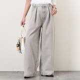 グレー(3) | デニムパンツ レディース ワイド | REAL STYLE