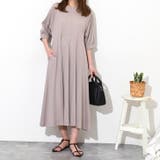 ピンクベージュ | ワンピース レディース ロング | REAL STYLE