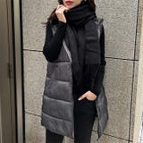 チャコールグレー | キルティングベスト レディース 秋冬 | REAL STYLE