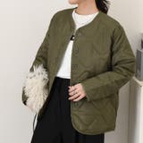 カーキ | ジャケット レディース キルティング | REAL STYLE