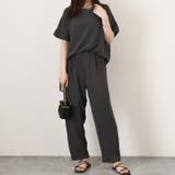 チャコールグレー | セットアップ レディース 夏 | REAL STYLE