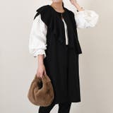 ブラック×ブラック | ジレ レディース 秋 | REAL STYLE