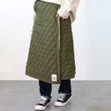 カーキ | 巻きスカート ブランケット 膝掛け | REAL STYLE