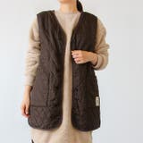 ブラウン | ロングベスト レディース 秋 | REAL STYLE