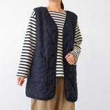 ネイビー | ロングベスト レディース 秋 | REAL STYLE