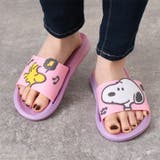 スヌーピー(パープル) | サンダル レディース つっかけ | REAL STYLE