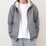 グレーメランジ | ジップパーカー レディース メンズ | REAL STYLE