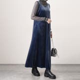 ブルー | ワンピース レディース ベロア | REAL STYLE