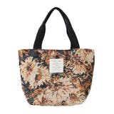 水彩フラワー×ブラック | aristella アリステラ トートバッグ | REAL STYLE