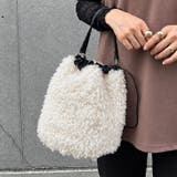 アイボリー | 巾着バッグ ショルダーバッグ レディース | REAL STYLE