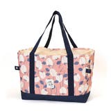 花柄ピーチ | エコバッグ 折り畳み 保冷 | REAL STYLE