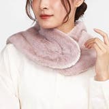 スモークピンク | ネックウォーマー レディース ボタン | REAL STYLE