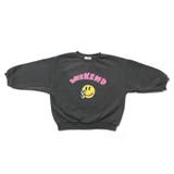 チャコール | 【キッズ】ピーススマイルプリントスウェットプルオーバー キッズ トップス | REAL STYLE