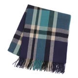ブルーチェック | ≪しっかり厚手♪≫ウールタッチ無地＆タータンチェック大判ストール マフラー スヌ… | REAL STYLE