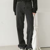 ブラック | デニムパンツ レディース ワイドパンツ | REAL STYLE