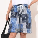 ブルー | ハーフパンツ レディース 膝丈 | REAL STYLE