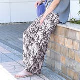 チャコール | ワイドパンツ レディース 夏 | REAL STYLE