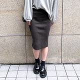 チャコール | タイトスカート レディース ニット | REAL STYLE