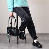 チャコール | ジョガーパンツ レディース ベロア | REAL STYLE