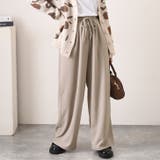 グレージュ | ワイドパンツ レディース 秋 | REAL STYLE