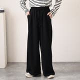 ブラック | ワイドパンツ レディース 秋 | REAL STYLE