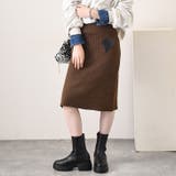 ブラウン | タイトスカート レディース 秋 | REAL STYLE