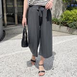 チャコール | ワイドパンツ レディース 夏 | REAL STYLE