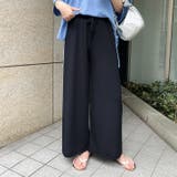 ネイビー | ワイドパンツ レディース 夏 | REAL STYLE