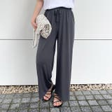 チャコール | ワイドパンツ レディース 夏 | REAL STYLE