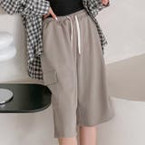 グレージュ | ハーフパンツ カーゴパンツ レディース | REAL STYLE
