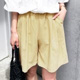 クリームイエロー | ショートパンツ レディース 夏 | REAL STYLE