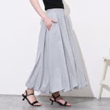 グレー | バルーンスカート レディース ロング丈 | REAL STYLE