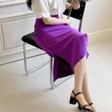 パープル | タイトスカート ロング ミモレ丈 | REAL STYLE