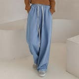 ライトブルー | デニムパンツ レディース ウエストゴム | REAL STYLE