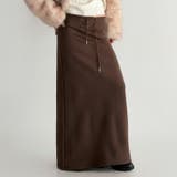 ブラウン | スウェットスカート レディース ロング | REAL STYLE