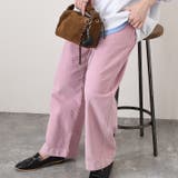ダスティピンク | コーデュロイパンツ ワイドパンツ レディース | REAL STYLE