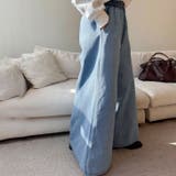 ライトブルー | デニムパンツ レディース ワイド | REAL STYLE