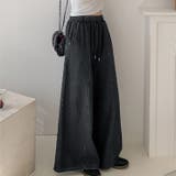 ブラック | デニムパンツ レディース ワイド | REAL STYLE