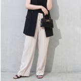 ライトベージュ | ワイドパンツ レディース ウエストゴム | REAL STYLE