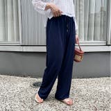 ネイビー | ワイドパンツ レディース 夏 | REAL STYLE