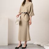 ベージュ | セットアップ レディース 春 | REAL STYLE
