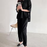 ブラック | セットアップ レディース 春 | REAL STYLE